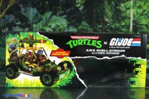 Playmates Toys Teenage Mutant Ninja Turtles x G.I. Joe A.W.E. Shell-Striker with April O’ Neil as Scarlett Vehicle Set
