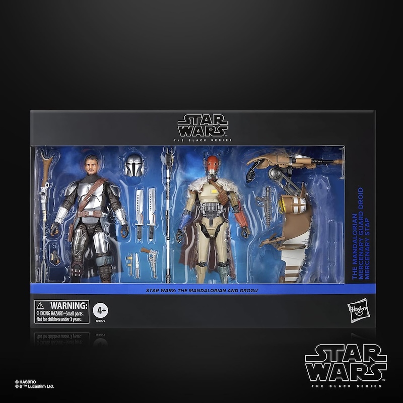 Hasbro Star Wars The Black Series 6" The Mandalorian & Grogu - Mercenary Guard Droid & STAP Set