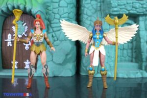 Mattel Masters of the Universe Origins 200X Cartoon Collection Sorceress, Sy-Klone, Trap Jaw & Man-E-Faces Figures
