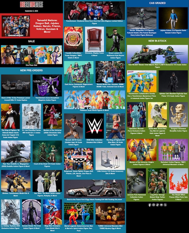BigBadToyStore News: Tamashii Nations, One Piece Sale, MOTU, Transformers