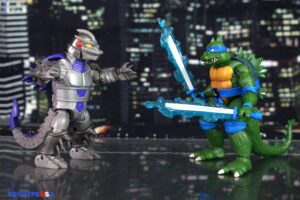 Playmates Toys Teenage Mutant Ninja Turtles x Godzilla Wave 2 – Donnie x Jet Jaguar, Splinter x King Caesar & Shredder x Megagodzilla Figures