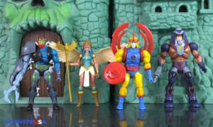 Mattel Masters of the Universe Origins 200X Cartoon Collection Sorceress, Sy-Klone, Trap Jaw & Man-E-Faces Figures