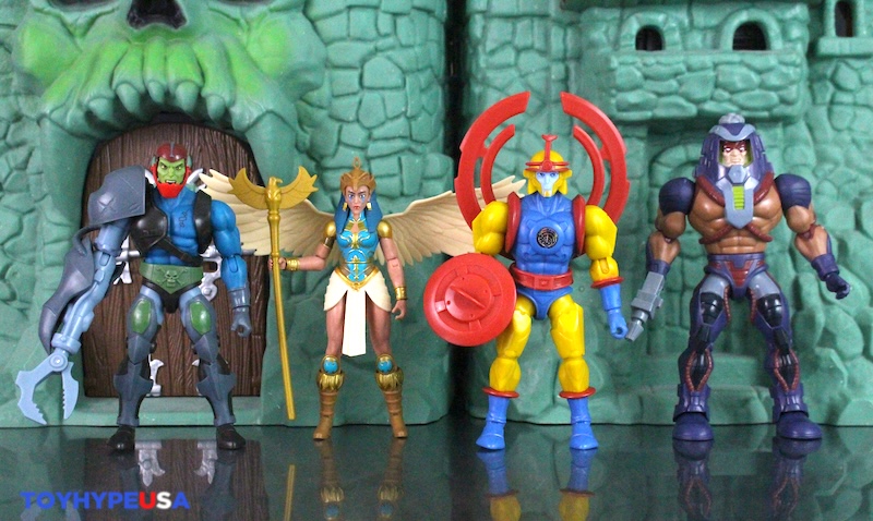Mattel Masters of the Universe Origins 200X Cartoon Collection Sorceress, Sy-Klone, Trap Jaw & Man-E-Faces Figures