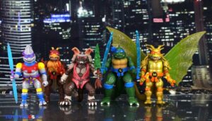 Playmates Toys Teenage Mutant Ninja Turtles x Godzilla Wave 2 – Donnie x Jet Jaguar, Splinter x King Caesar & Shredder x Megagodzilla Figures