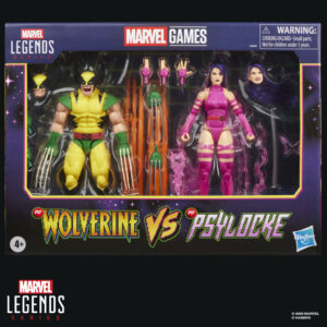 Hasbro Marvel Legends Series 6" Gamerverse (Marvel vs Capcom) - Wolverine vs. Psylocke (Player 2) Figures