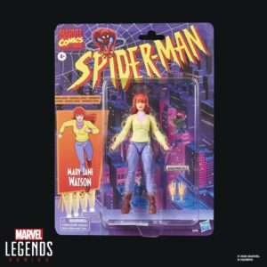 MARVEL LEGENDS RETRO CARDBACK MARY JANE WATSON, SPIDER-MAN THE ANIMATED SERIES 
