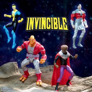 Super7 Invincible Deluxe Wave 1 - Invincible, Allen The Alien, Thragg & Angstrom Levy Figures