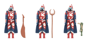 Super7 G.I. Joe ReAction+ Cobra-La Royal Guard (Force Pack) Figure 3-Pack