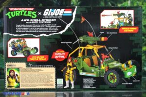 Playmates Toys Teenage Mutant Ninja Turtles x G.I. Joe A.W.E. Shell-Striker with April O’ Neil as Scarlett Vehicle Set