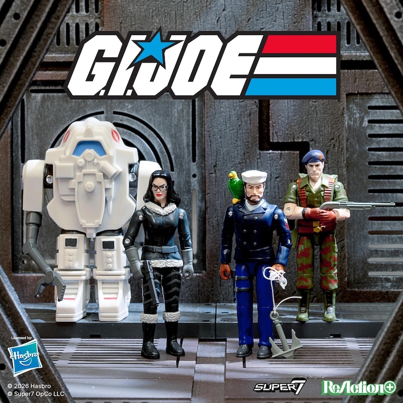 Super7 G.I. Joe ReAction+ Wave 10 - Flint, Shipwreck, Baroness (Arctic) & SNAKE Armor Figures