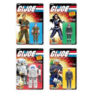 Super7 G.I. Joe ReAction+ Wave 10 - Flint, Shipwreck, Baroness (Arctic) & SNAKE Armor Figures